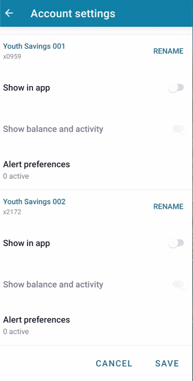App Account Management: Screenshot 14